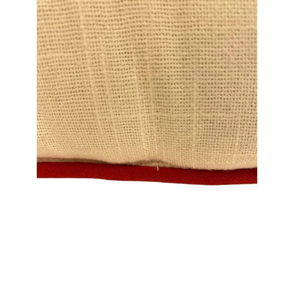 Nwot Santa Claus Christmas Pillow Holiday Decor Red White 18 Inch Xmas Festive